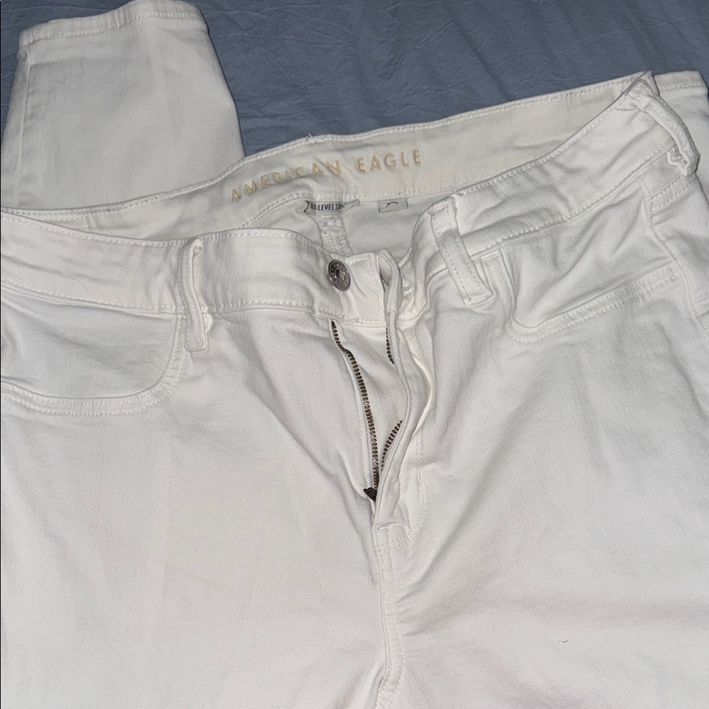 American Eagle Cream Jeans